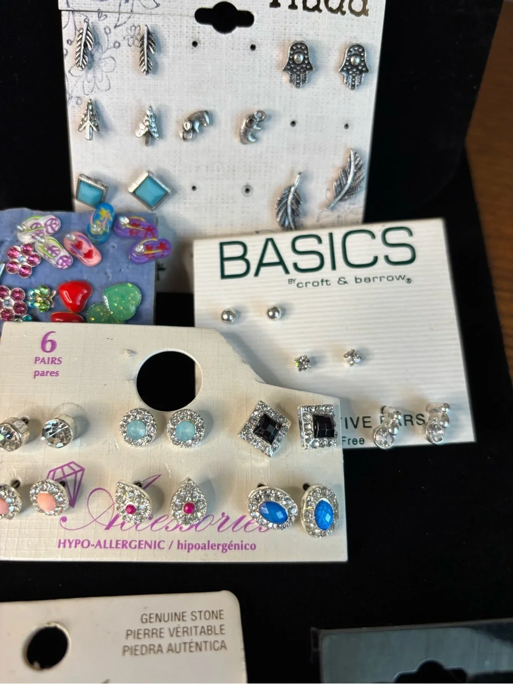 Assorted Women's/Girl’s Earring Set with Turquoise and Silver - Mixed Brands